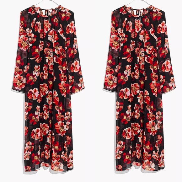 Madewell Dresses & Skirts - Madewell Shirred Midi Dress in French Rose